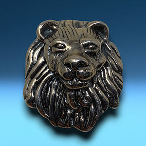 Vintage Yaacov Heller Leo Lion 925 Sterling Silver Pendant Brooch Pin Designer